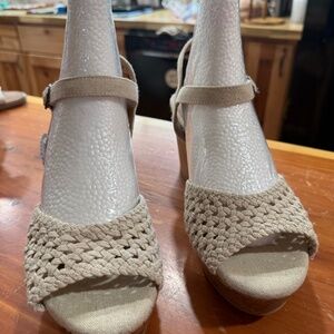 Jellypop braided wedge sandals